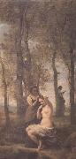 Jean Baptiste Camille  Corot La toilette (mk11) oil on canvas